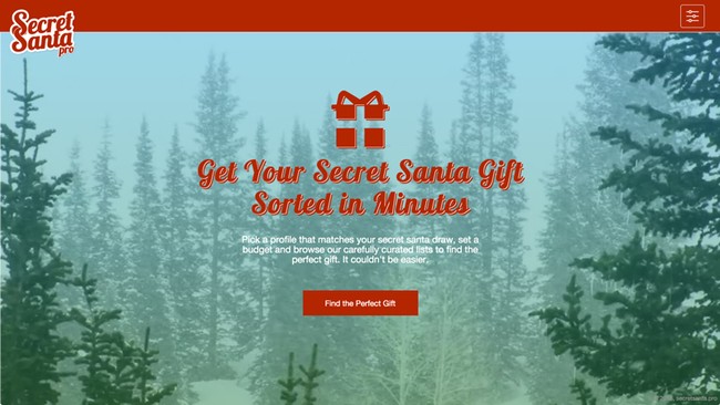 Secret Santa pro Homepage