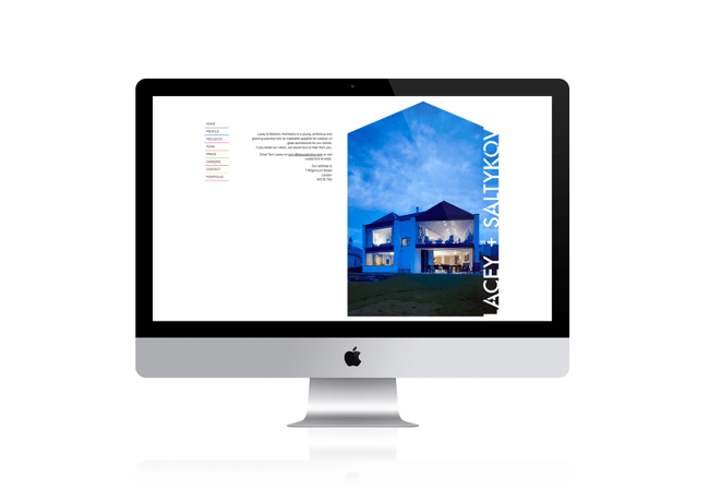 Lacey + Saltykov Website Design